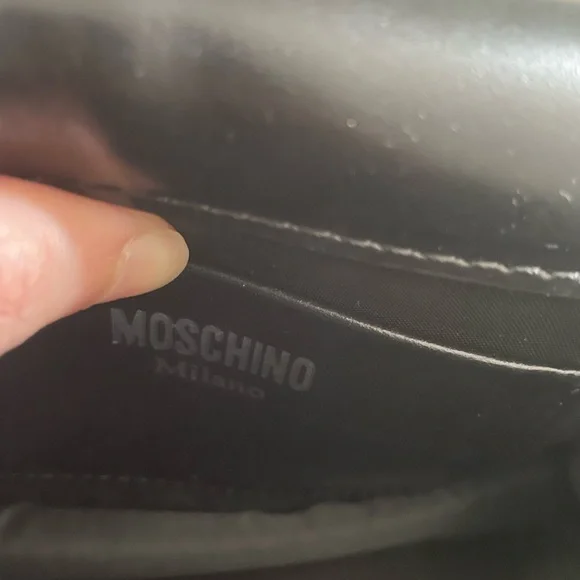 Moschino Couture Black Leather Bag